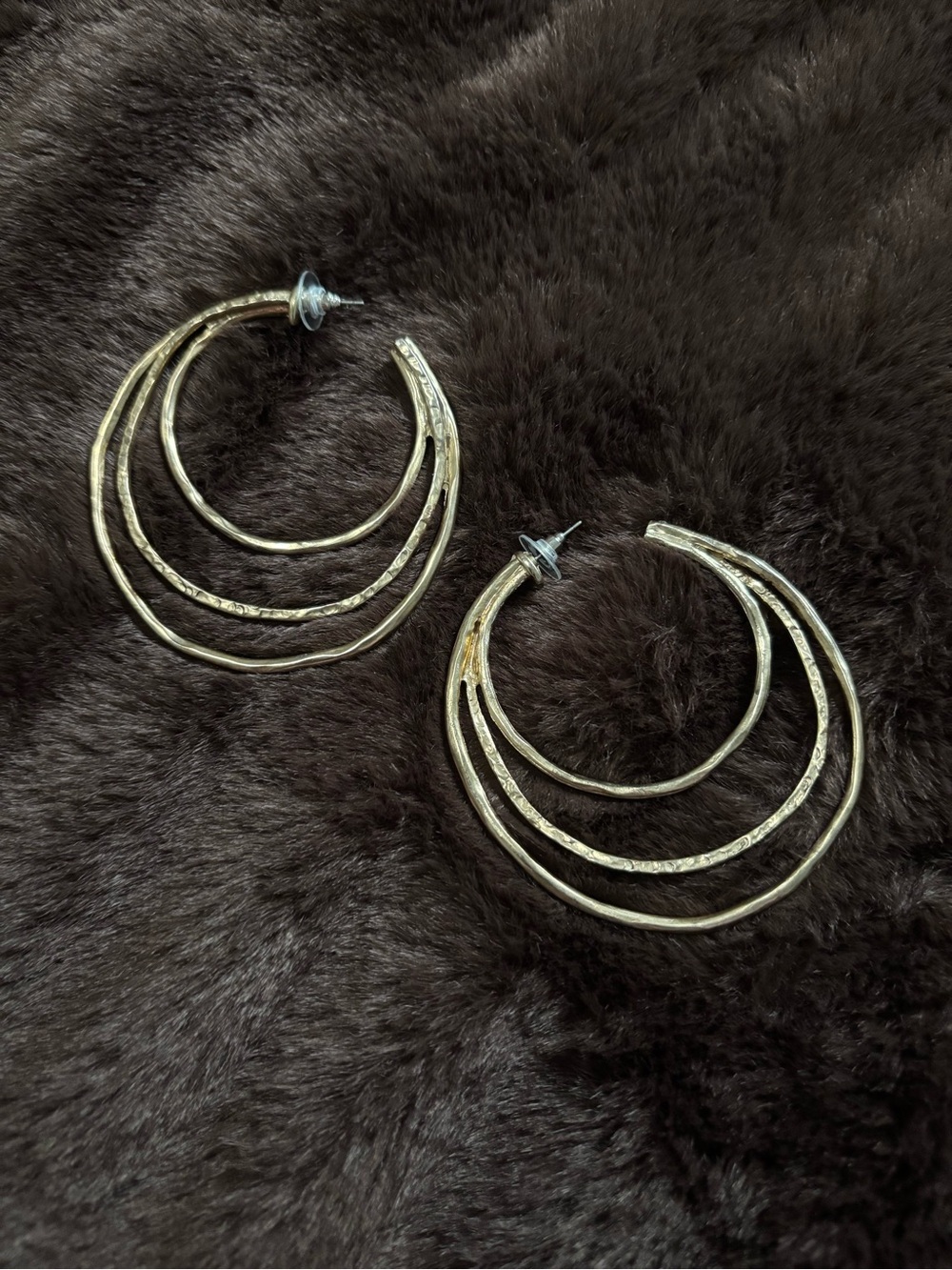 Abstract Hoop Earrings